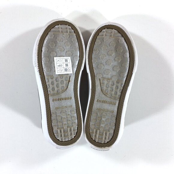 Skechers Sport Street Fame Slip On Sneakers Kids Size 11 EUR 27.5 Gray Knit - Picture 7 of 9